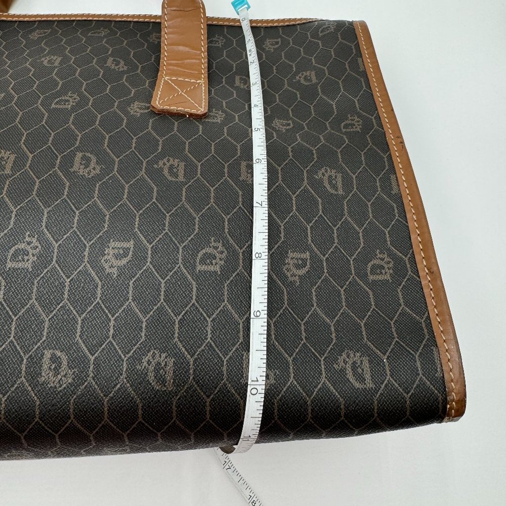 Christian Dior-Authentic- Vintage Tote Bag Honeycomb Pattern - Picture 2 of 13